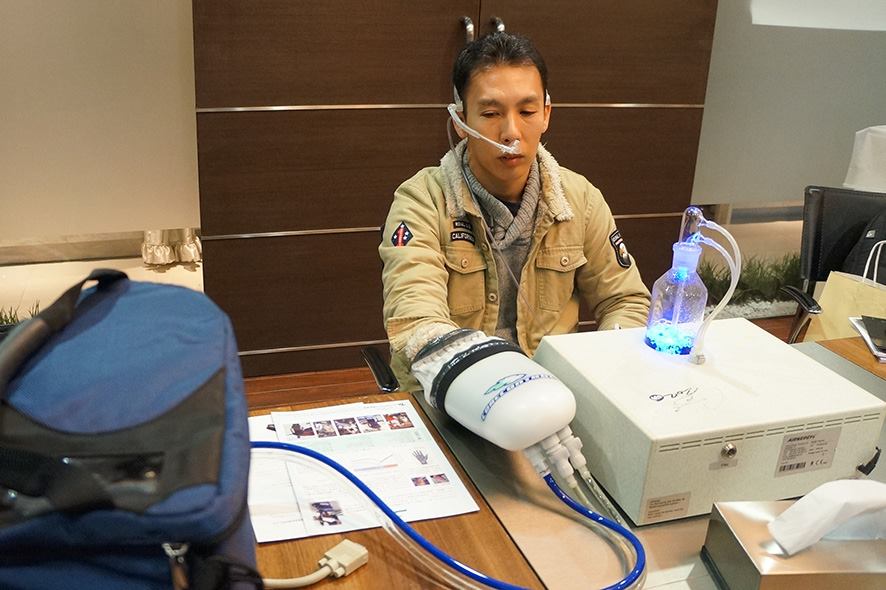 様々なコンディショニング法を体験